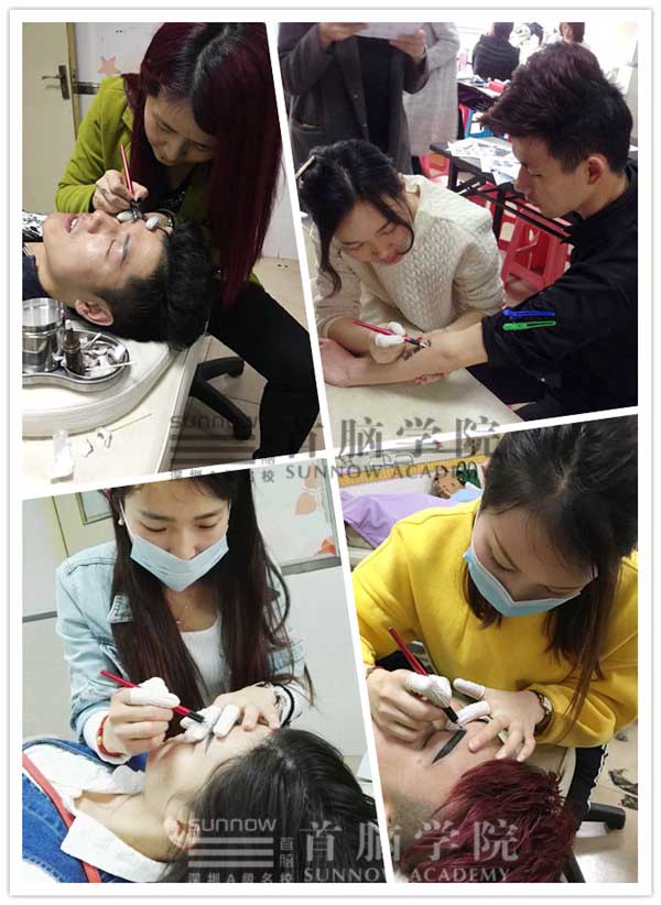 龙华校区半永久化妆班毕业学员在针尖上描绘人生！